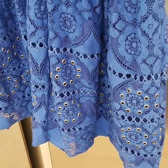 💕GREYLIN💕 Yunis Grommet Lace Fit-And-Flare Dress - Picture 15 of 16